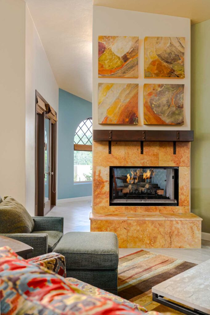Living Room Side Fireplace