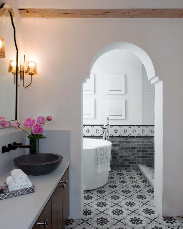 Santa Fe Canyon Rd Guest Bathroom 2